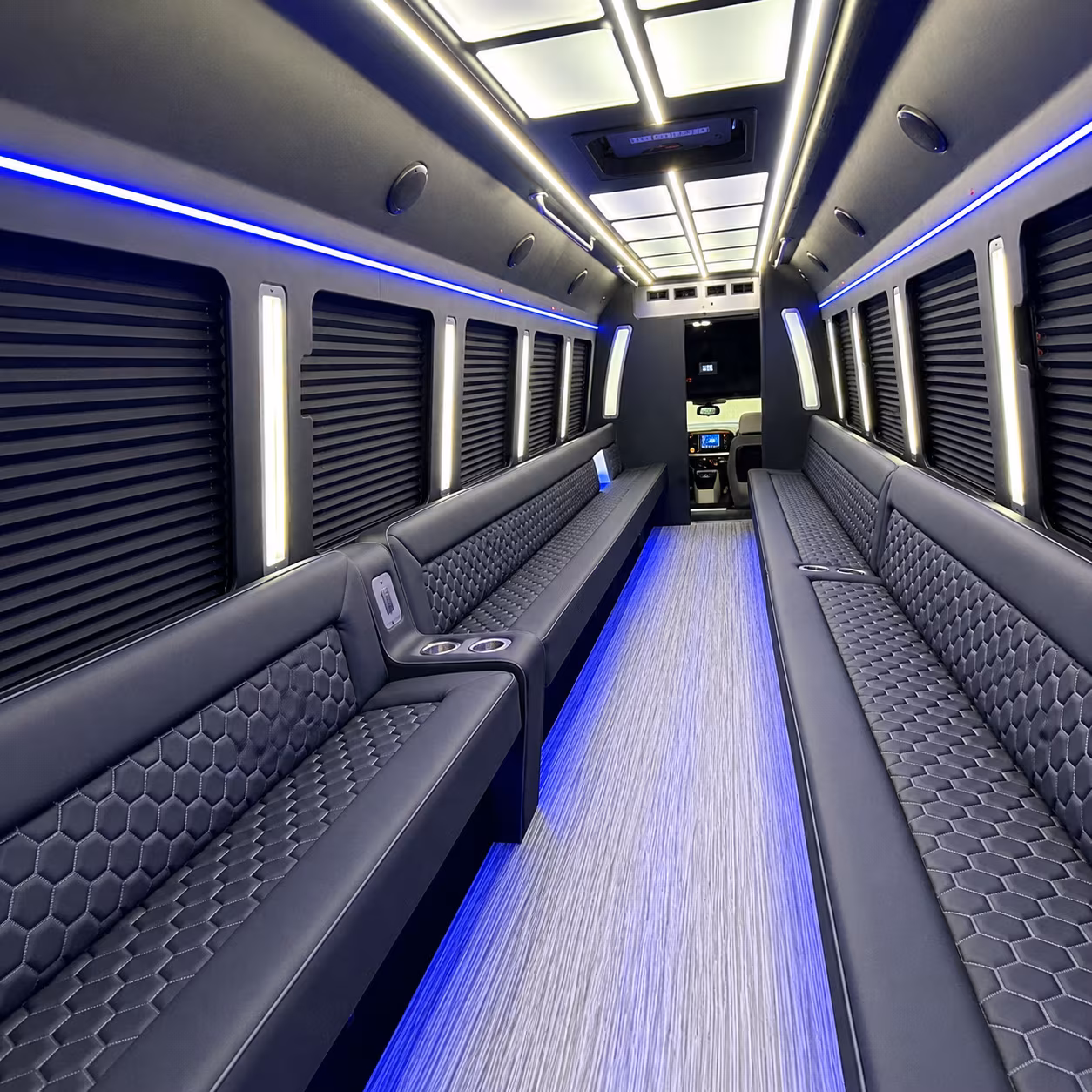 palmdale party bus rental interior